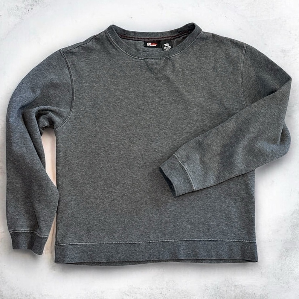 ~ St. John's Bay Women’s Charcoal Gray Crewneck Sweater Comfy Size Small